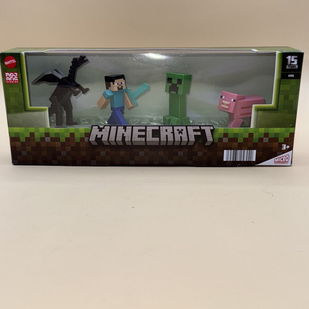 Minecraft Set 4 Figures Box 2"-3" Collectible Toys Trending New